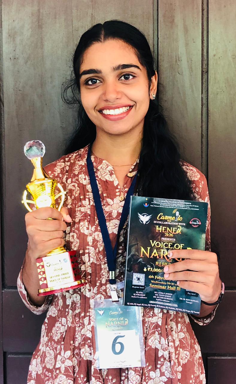 Second Prize in National Level RJ Hunt Competition