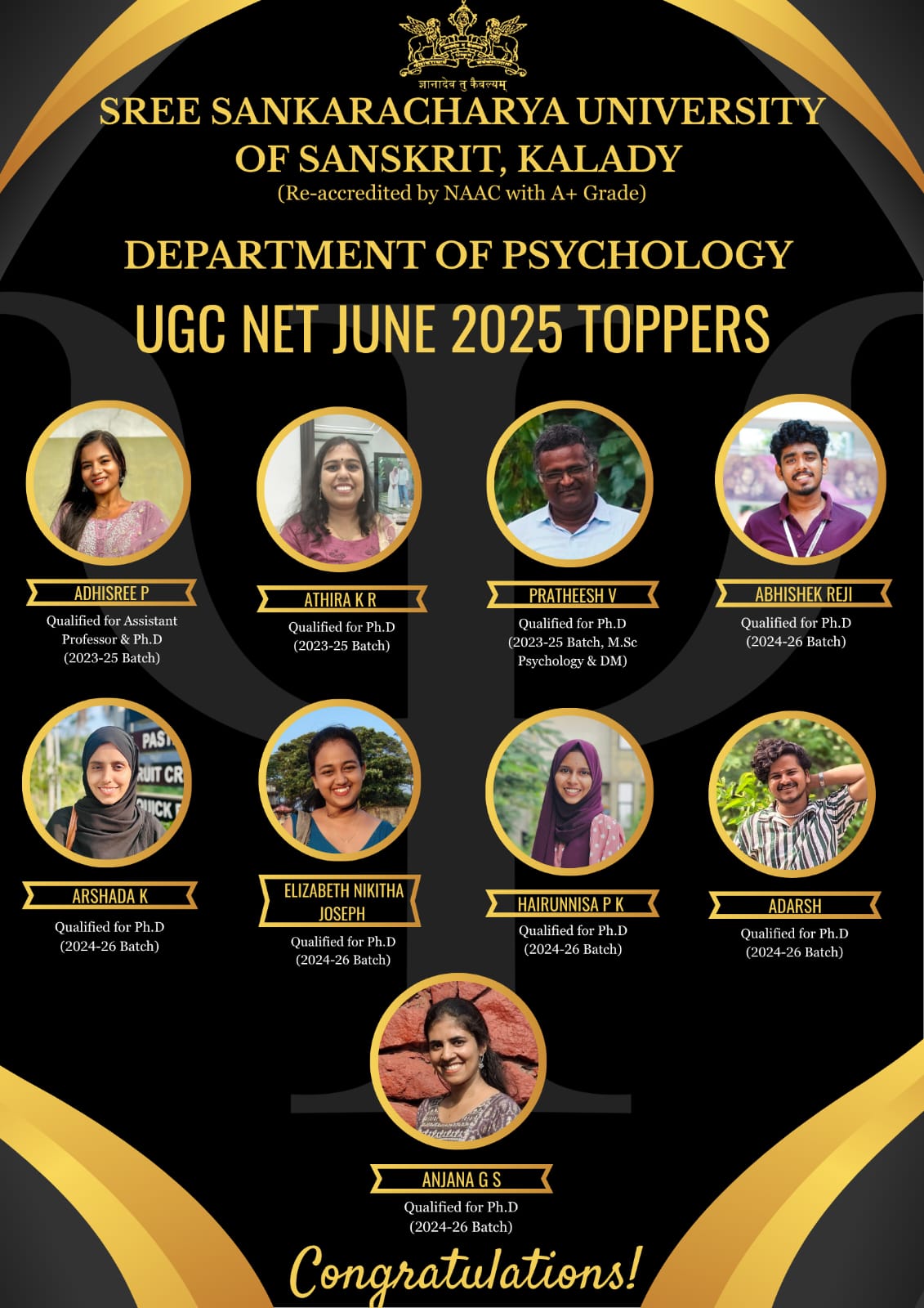 UGC - NET June 2025 – Toppers