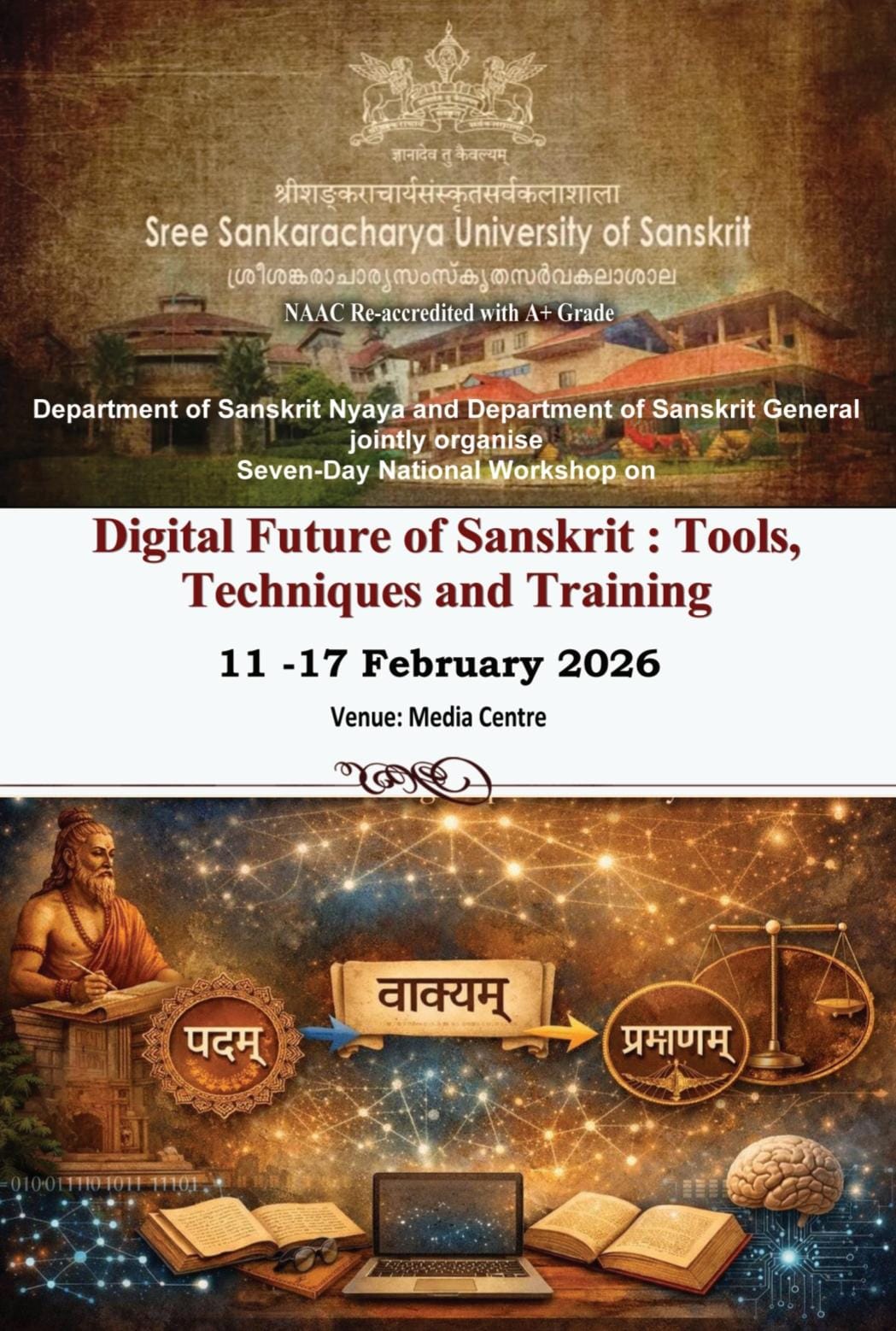 Seven-Day National workshop on Digital Future of Sanskrit: Tools, Techniques, and Training
